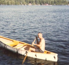 Gordon Bennett; Family; Moussam lake; canoe